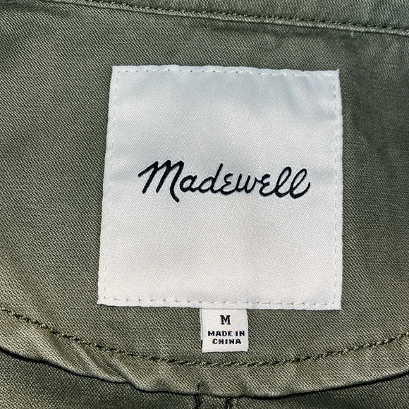 Madewell Surplus Passage Utility Jacket Olive Green Medium.  Excellent condition - Picture 7 of 8